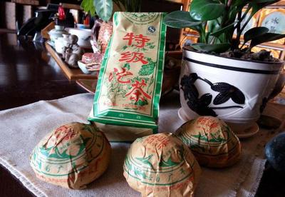 云南廣豐茶廠直銷:普洱茶生茶/特級(jí)沱茶/100克小沱茶/霞光